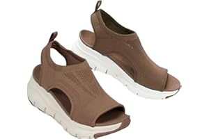 EDANEL Sommer waschbare Slingback Orthopädische Slide Sport Sandalen, Orthopädische Slide Sport Sandalen, Super Bequeme Sport Strick Sandalen, Mesh Weiche Sohle Casual Damenschuhe