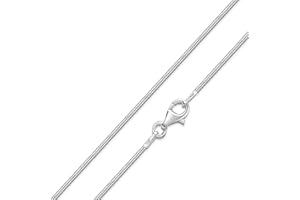 MATERIA BY MATTHIAS WAGNER MATERIA Schlangenkette silber 925 - Halskette Damen 1,0mm Silber Kette in 11 Längen 40-120 cm verfügbar #K33