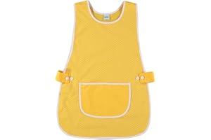 Siry Work Grembiule Scuola Infanzia, Cucina Donna, Taglia Unica, Regolabile in Vita con Due Bottoni che lo Rendono Facile da Indossare, Made in Italy, Art. Dalia