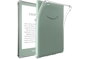 MOREELAYA Clear Case for 6.8" All-New Kindle Paperwhite (11th Generation-2021) and Kindle Paperwhite Signature Edition,Lightweight Silicone Slim Rubber TPU Back Cover - Transparent (Clear)