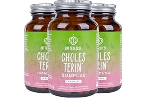 ‎BITTERLIEBE BitterLiebe Cholesterin* Komplex, einzigartige Kombination aus Bitterstoffen, Beta-Glucanen und Cultavit, 3-fach Wirkung auf Cholesterinspiegel