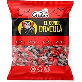 Caramelos Cerd&aacute;n - Halloween El Conde Dracula Cherry Flavor Candy | Bag of | Gluten and Allergen Free Hard Candy | Ideal for