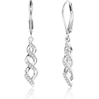 Boucles D'oreilles Ti Sento Milano – Modèle 7955ZI – Argent Et Zircone – Pour Femme – Neuf Avec étiquettes