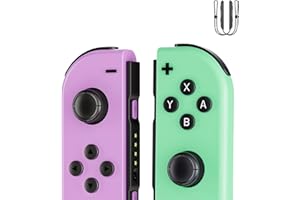 Vinkarpe Manette pour Switch, Manette Switch sans fil Compatible avec Switch/OLED avec Gyroscope à 6 Axes, Double Vibration, Activation, Capture d'écran Fonction