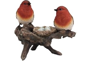 G&H DECOR Estatua de polirresina de pájaros británicos Salvajes – Figura Pintada a Mano – Detalle intrincado Adecuado para Uso en Interiores o Exteriores, Resistente a Las heladas y a la decoloración