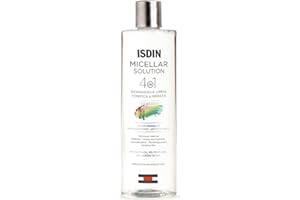 ISDIN Micellar Solution 4 en 1 (400 ml) | Eau Micellaire | Nettoie, Démaquille, Tonifie et Hydrate | Démaquillage
