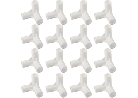 16 st rörmonteringsverktyg 3-vägs 16 mm 90 graders kraftig plaströr montering tältanslutningar, besl - Amazon Deal & Rabatt