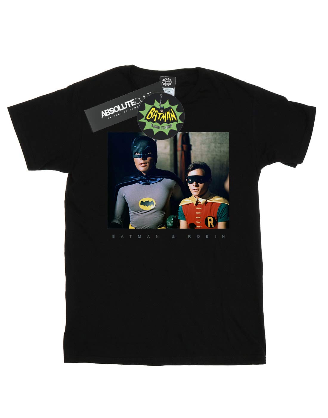 DC-Comics-Mdchen-Batman-TV-Series-1966-Dynamic-Duo-Photograph-T-Shirt