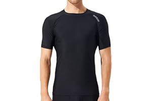 SURFEASY Rash Guard Hemd Kurzarm Schwimmen Surfen Tops Schwimm Shirt Tshirt