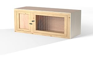 The Hutch Company Indoor Stackable Hedgehog Hospital, Guinea Pig, Chinchilla, Gerbil, Hamster Hospital Hutch (32" Assembled)