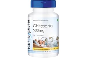 Fair & Pure® - Chitosano extraforte 500mg - Fibra vegetale naturale - 180 Compresse