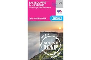 Eastbourne & Hastings Map | Weatherproof | Crowborough, Battle & Heathfield | Ordnance Survey | OS Landranger Active Map 199 | England | Walks | Cycling | Days Out | Maps | Adventure