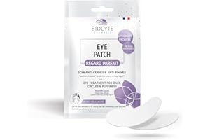 BIOCYTE Eye Patch - Patch pour le Contour des Yeux - Soin Anti-Cernes et Anti-Poches - A base de Passiflore, Cytobiol, Regu Age Pf, Caféine et en Biocellulose - Sachet de 2 Patchs