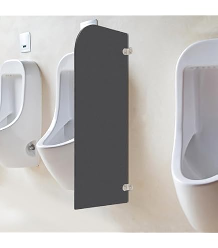 QIERF Urinal Trennwand 40x90cm - Sichtschutz Für öffentliche Toiletten In Schwarz