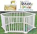 LARGE HEAVY DUTY WOODEN BABY PLAYPEN 6 PANELS WITH FREE EDUCATIONAL GIFT BY MCC