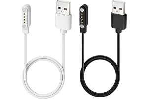 2 st Magnetiska 4-poliga klockladdare 7,62 mm, Universal 4-polig magnetisk laddare, USB-laddare för Smartwatch och Smart Armb