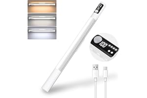 DUSKTEC Oświetlenie szafy z czujnikiem ruchu 38 cm, 44 LED oświetlenie szafy, 2000 mAh, ładowanie przez USB, ciepła biel, zimna biel, lampa podszafkowa, oświetlenie szafy, bezprzewodowe, możliwość