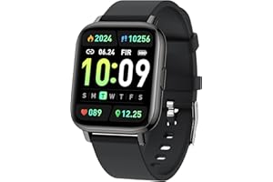 SUPBRO Smartwatch für Damen Herren Fitnessuhr mit Bluetooth Anruf 1,69" Touchscreen Fitness Tracker Sport Uhr mit Pulsuhr Schrittzähler Schlafmonitor IP68 Wasserdicht Armbanduhr für IOS Andorid