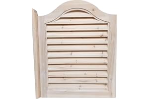 ZIMGOD Saloontür Pendeltüren Holz Café Salontür, Unlackierte Einzellamellentür, Hauptbadezimmerstangen-Pendeltür, Umweltfreundliche Cowboy-Türen mit Halber Taille (Size : W60xH90cm(23 5/8" x35 3/8"))