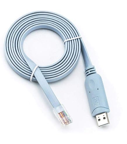 DSD TECH SH-RJ45A USB a RJ45 Cable de consola con chip FTDI para Cisco NETGEAR Routers/Switches Soporte Windows Linux Mac OS