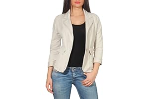 MALITO MORE THAN FASHION Malito Mujer Chaqueta Jersey Blazer Básico Clásico 1654