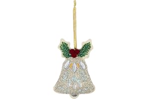 Trimits Christmas Felt Decoration Kits, 11.5 x 8.5cm, Beaded Bell