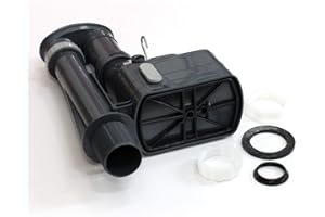 Wirquin DSY8825 Macdee Metro Rapid Oblong Siphon C-Link, Grey/White, 8/2.25-Inch