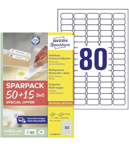 TopStick 8717 universele etiketten A4 (105 x 148 mm, 100 velle, papier, mat) zelfklevend