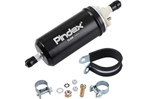 ‎PINDEX Pindex 7.21440.51.0 Elektrische Kraftstoffpumpe 12V Benzinpumpe Elektronische Pumpe für Audi/BMW/Honda Africa/Bootsmotoren,Schwarz
