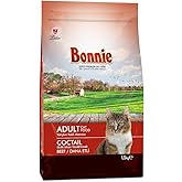 Bonnie Sığır Etli, Yetişkin, Renkli Taneli Kedi Maması, 1.5 kg