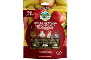 OXBOW 361350/601 djurhälsa enkel reward Apple Banan Oven Baked Fiber Rich Treats 2z