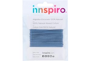 INNSPIRO Cordón algodón Encerado Fino Azul Zafiro 1,0mm. 5m.