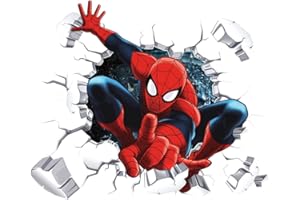 YiYaO Stickers Muraux Spiderman Affiche 3D Spider-Man Ultime Sticker Mural Sticker Mural Spiderman Sticker Mural Spiderman(48cm*40cm)