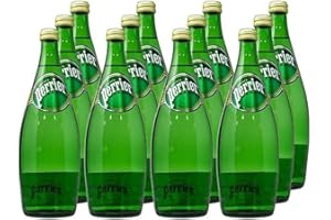 AMANTI TASTE AND PASSION Acqua Perrier | Acqua Minerale Naturale Frizzante | Vetro con Tappo Richiudibile | 330 ml x 24 Bottiglie | Francia | Cocktails