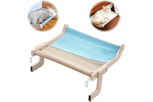 CHINGCOO Hamac Chat pour Fenêtre et Radiateur - Lit Suspendu pour Chat Jusqu'à 18 kg - Panier Accrocher au Lit