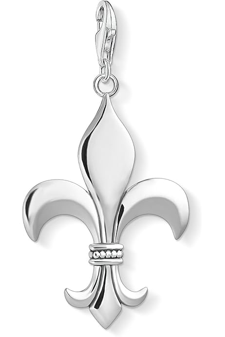 BOBIJOO Jewelry Imposant Pendentif Collier Fleur De Lys Acier