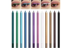 LOPHE Delineador de Ojos, 12 Colores Eyeliner Set, Delineador de Ojos, Lápiz Delineador Líquido Mate, Perdurable Y Antimanchas para Halloween Cosplay, Crea un Maquillaje de Ojos Exquisito