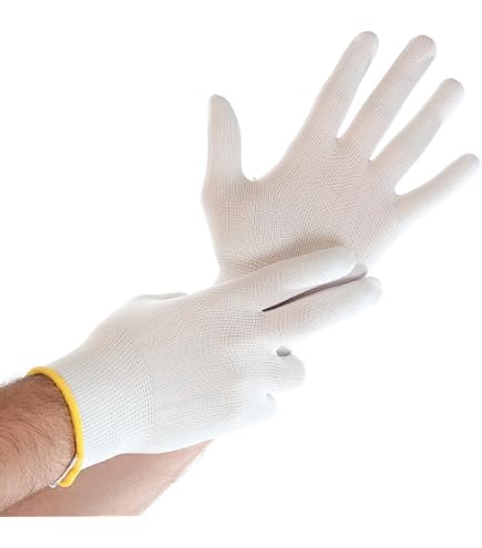 Hygostar Feinstrickhandschuhe Ultra Flex – PU-beschichtet Für Präzise Arbeiten, 12 Stück