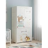 POLKA TOTS 3-Level Collapsible Kids Wardrobe | Portable...