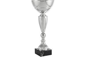 PALLART 7177 – 6 Trophée de Sport avec Motif Aperta Riga, Argent, Taille Unique
