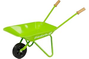 EverEarth Carretilla de Madera sostenible - Juguete de jardín Infantil para el Aprendizaje Creativo y lúdico - Resistente y Respetuoso con el Medio Ambiente - EE33650