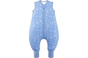 ToyaTec Baby Sleeping Bag with Feet, 2.5 Tog, Super Soft, Made of Bamboo Rayon, Children's Sleeping Bag Made of Bamboo Fibre for Winter, Sleeping Blanket for Autumn and Winter