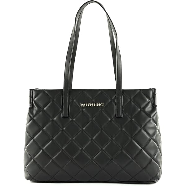 Sac à Main VALENTINO Maple Tote Bag Nero - Noir, Polyuréthane, Neuf Avec étiquettes, Made In Italy