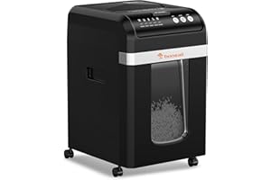 Bonsaii 200-Sheet Auto-Feed Paper Shredder, 60-Min Continuous Run, P-4 Micro-Cut, 31L Pull-Out Bin, Manual Mode for Credit Cards, Low Noise & Energy-Saving, Heavy-Duty for Office Use, C283-A