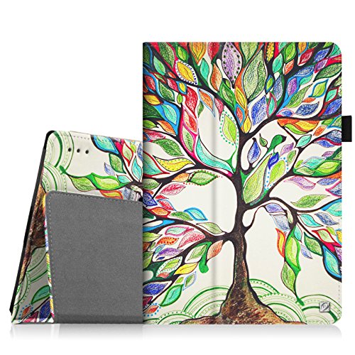 Fintie Lenovo Tab 2 A10-30 / Tab 2 A10-70 / Tab 3 10 Plus Hülle Case - Folio Kunstleder Schutzhülle Tasche Etui mit Auto Schlaf / Wach Funktion für Lenovo Tab 2 A10-30 / A10-30L / A10-30F / Tab 2 A10-70 / A10-70L / A10-70F / TAB3 10 Plus / Tab 3 10 Business 10,1 Zoll Tablet, Liebesbaum