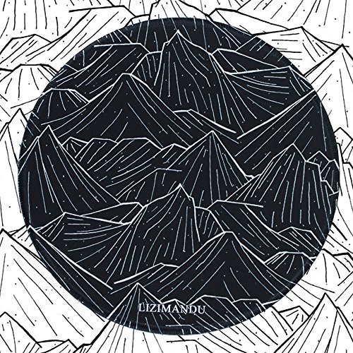 Gaming Mauspad(250 x 250 x 3 mm) ,Lizimandu Silent Designer Runde Round Mousemat /Standard Size mit Anti-Rutsch-Leder-Runde Double Sided Durchmesser 25 cm für alle gängigen Mouse-Typen(Schwarzer Berg/Black Mountain) - 4