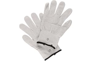 Laroal 1 paio di guanti conduttivi per soffiaggio elettrico, guanto per esercitarsi con le dita del sassofono elettrico per esibizioni all'aperto (grigio chiaro, taglia L)