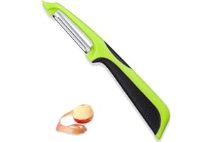 VOTON Potato Peeler, Stainless Steel Rotary Vegetable Peeler for Kitchen Fruits Orange Carrots Eggplant Sugar Cane Mango Cucumber Veg Peeler