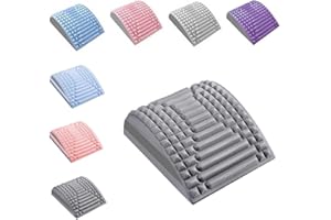 Hoomall Lendenwirbelkissen Stützen Eva, Stufenlagerungswürfel Orthopädisch Lendenkissen, Massagekissen Reduzieren Wirbelsäule Rücken Schmerzen Linderung Lordosenstütze für Bett Sofa Auto