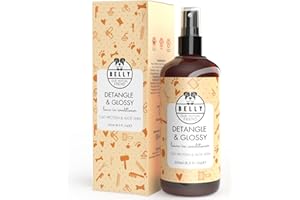 BELLY OUR MUTUAL FRIEND Belly Dog Detangling Spray - A Natural Dog Leave In Conditioner Spray & Detangler Spray - Dog Grooming: Dog Conditioner for Matted Coats & Detangling Spray for Dogs with Oat Protein & Aloe Vera, 250ml